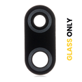 Câmara Traseira Lens (Glass Only) With Adhesive para Motorola Moto E6 Plus (XT2025 / 2019) (Polished Graphite)