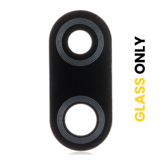 Câmara Traseira Lens (Glass Only) With Adhesive para Motorola Moto E6 Plus (XT2025 / 2019) (Polished Graphite)
