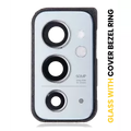 Câmara Traseira Lens With Cover Bezel Ring para OnePlus 9RT 5G (Nano Silver)