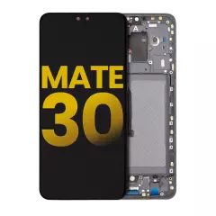 Ecrã LCD com Aro para Huawei Mate 30 (Recondicionado) (Black)