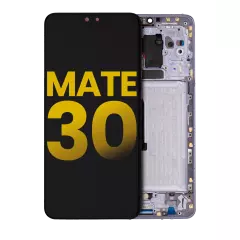 Ecrã LCD com Aro para Huawei Mate 30 (Recondicionado) (Silver)