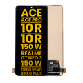 Ecrã OLED sem Aro para OnePlus Ace / Ace Pro / 10R / 10R 150W/ Realme GT Neo 3 / Realme GT Neo 3 150W / Oppo Reno8 Pro Plus (Recondicionado) (Todas as Cores)