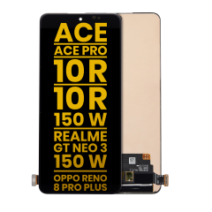 Ecrã OLED sem Aro para OnePlus Ace / Ace Pro / 10R / 10R 150W/ Realme GT Neo 3 / Realme GT Neo 3 150W / Oppo Reno8 Pro Plus (Recondicionado) (Todas as Cores)