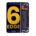 Ecrã OLED com Aro para Samsung Galaxy S6 Edge (Recondicionado) (Black Sapphire)