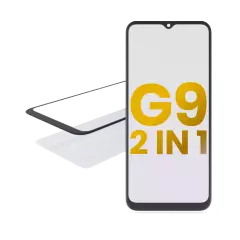 2 in 1 Front Glass With OCA Pre-Installed para Motorola Moto G9 (2020)