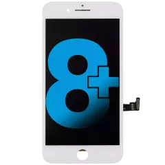 LCD Assembly With Steel Plate para iPhone 8 Plus (Aftermarket: AQ7) (White)
