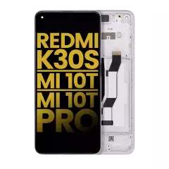 Ecrã LCD com Aro para Xiaomi Redmi K30S / Mi 10T / Mi 10T Pro 5G (Recondicionado) (White)