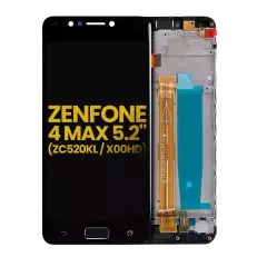 Ecrã LCD com Aro para Asus ZenFone 4 Max 5.2" (ZC520KL / 2017) (Recondicionado) (Black)