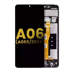 Ecrã LCD com Aro para Samsung Galaxy A06 (A065 / 2024) (Recondicionado) (Todas as Cores)
