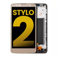 Ecrã LCD com Aro para LG G Stylo 2 (Recondicionado) (Gold)
