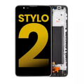 Ecrã LCD com Aro para LG G Stylo 2 (Recondicionado) (Black)