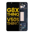Ecrã OLED com Aro para LG G8X ThinQ / V50S ThinQ 5G (Recondicionado) (Aurora Black)