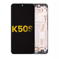 Ecrã LCD com Aro para LG K50s (Recondicionado) (Black)