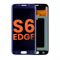Ecrã OLED sem Aro para Samsung Galaxy S6 Edge (Blemish: Grade B) (Black Sapphire)