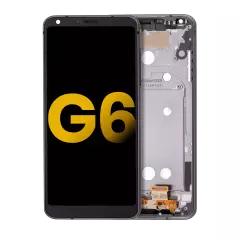 Ecrã LCD com Aro para LG G6 (Recondicionado) (Astro Black)