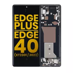 Ecrã OLED com Aro para Motorola Edge Plus / Edge 40 Pro (XT2301 / 2023) (OEM Original) (Interstellar Black)