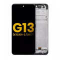 Ecrã LCD com Aro para Motorola Moto G13 (XT2331 / 2023) (Recondicionado) (Todas as Cores)