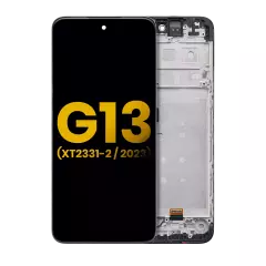 Ecrã LCD com Aro para Motorola Moto G13 (XT2331 / 2023) (Recondicionado) (Todas as Cores)