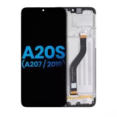 Ecrã LCD com Aro para Samsung Galaxy A20s (A207 / 2019) (Aftermarket: Incell) (Todas as Cores)