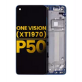 Ecrã LCD com Aro para Motorola One Vision (XT1970 / 2019) / P50 (Recondicionado) (Sapphire Gradient)