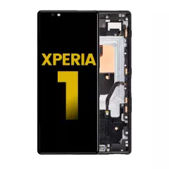 Ecrã LCD com Aro para Sony Xperia 1 (Recondicionado) (Black)