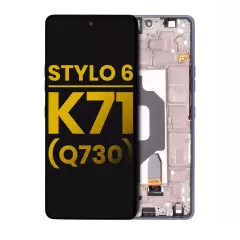 Ecrã LCD com Aro para LG Stylo 6 / K71 (Recondicionado) (Black)