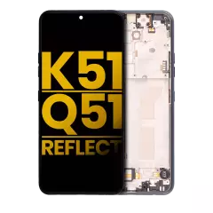 Ecrã LCD com Aro para LG K51 / Q51 / Reflect (Recondicionado) (Black)