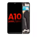 Ecrã LCD com Aro para Samsung Galaxy A10 (A105 / 2019) (Single Card Version) (Compatível Plus) (Todas as Cores)