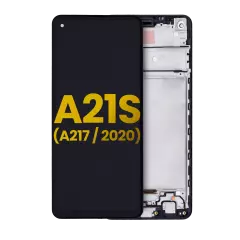Ecrã LCD com Aro para Samsung Galaxy A21s (A217 / 2020) (Recondicionado) (Todas as Cores)