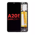 Ecrã LCD com Aro para Samsung Galaxy A20e (A202 / 2019) (Compatível Plus) (Todas as Cores)
