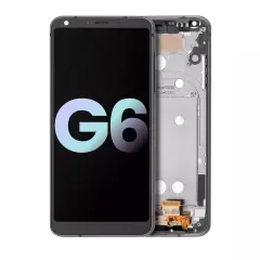 Ecrã LCD com Aro para LG G6 (OEM Original) (Astro Black)