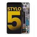 Ecrã LCD com Aro para LG Stylo 5 (Recondicionado) (Silvery White)