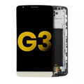 Ecrã LCD com Aro para LG G3 (Recondicionado) (Gold)
