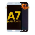 Ecrã OLED sem Aro para Samsung Galaxy A7 (Refurbished: Cosmetic Grade: New) (A720 / 2017) (Sky Blue)