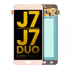 Ecrã OLED sem Aro para Samsung Galaxy J7 / J7 Duo (J710 / 2016) (Recondicionado) (Gold)