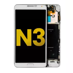 Ecrã OLED com Aro para Samsung Galaxy Note 3 (Recondicionado) (AT&T / T-Mobile) (White)