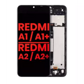 Ecrã LCD com Aro para Xiaomi Redmi A1 / Xiaomi Redmi A1+ / Redmi A2 / Redmi A2+ (Compatível Plus) (Todas as Cores)