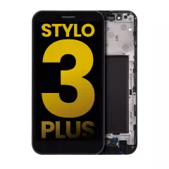 Ecrã LCD com Aro para LG Stylo 3 Plus (TP450 / MP450 / M470) (Recondicionado) (Black)