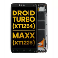 Ecrã LCD com Aro para Motorola Droid Turbo (XT1254 / 2014) / Moto Maxx (XT1225) (Recondicionado) (Black)