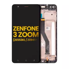Ecrã LCD com Aro para Asus ZenFone 3 Zoom (ZE553KL / 2017) (Recondicionado) (Black)