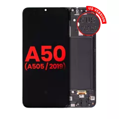 Ecrã OLED com Aro para Samsung Galaxy A50 (A505 / 2019) (US Version) (Compatível Plus) (Todas as Cores)