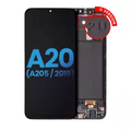 Ecrã LCD com Aro para Samsung Galaxy A20 (A205 / 2019) (U Version) (Aftermarket: Incell) (Todas as Cores)
