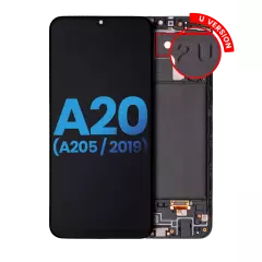 Ecrã LCD com Aro para Samsung Galaxy A20 (A205 / 2019) (U Version) (Aftermarket: Incell) (Todas as Cores)