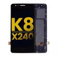 Ecrã LCD com Aro para LG K8 (2017) / Aristo (International Version) (Recondicionado) (Black)