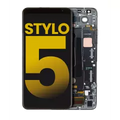 Ecrã LCD com Aro para LG Stylo 5 (Recondicionado) (Aurora Black)