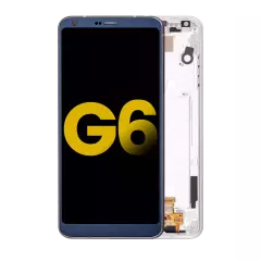 Ecrã LCD com Aro para LG G6 (Recondicionado) (Ice Platinum Silver)