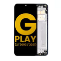 Ecrã LCD com Aro para Motorola Moto G Play (XT2093 / 2021) (Recondicionado) (Misty Blue)