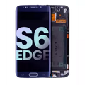 Ecrã OLED com Aro para Samsung Galaxy S6 Edge (CDMA: Verizon / Sprint) (Service Pack) (Black Sapphire)