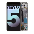 Ecrã LCD com Aro para LG Stylo 5 (OEM Original) (Silvery White)