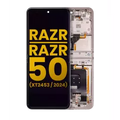 Main Ecrã OLED com Aro para Motorola Razr 2024 / Razr 50 (XT2453 / 2024) (Recondicionado) (Beach Sand)